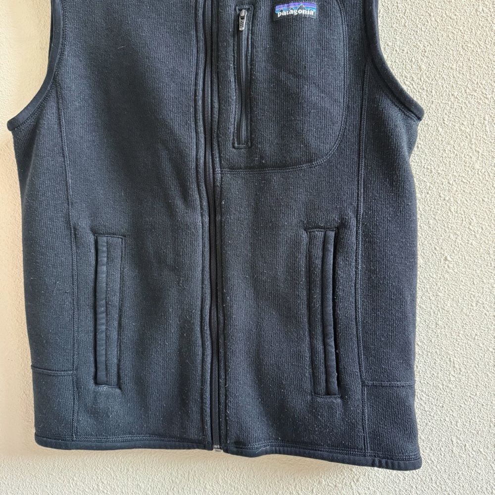 Patagonia Men's Better Sweater Vest Black Fleece Size Medium - Picture 4 of 6